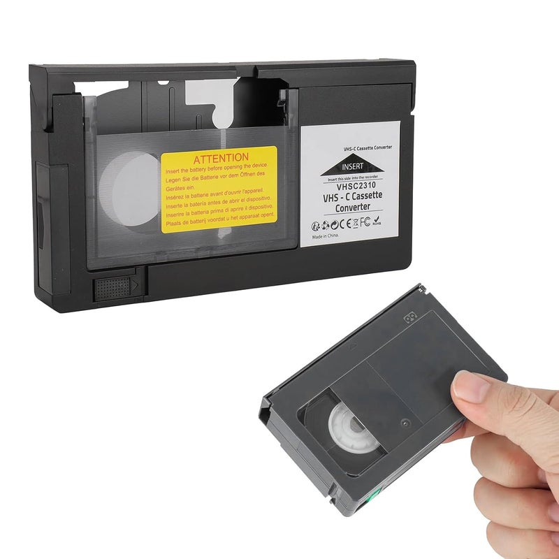 Zopsc Camcorders Cassette Adapter, Motorized One Key Control, Compatible with S VHS C and S VHS for Conversion of VHS C Tapes, Zopsc1f094n5acx - Image 1